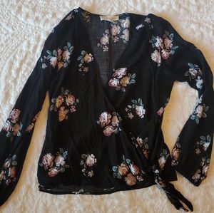 Lovestitch Floral Wrap Top